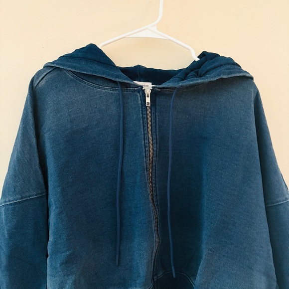 NWT Good American Jeanius Zip Up Hoodie - Picture 7 of 7